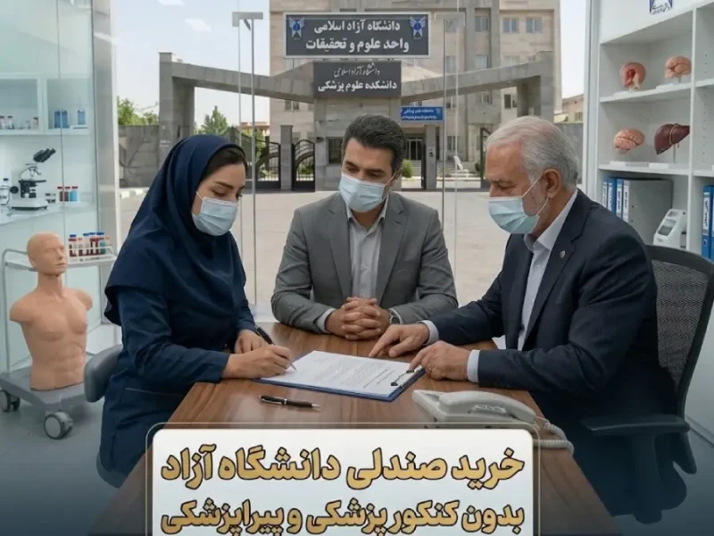 خرید صندلی دانشگاه آزاد (پزشکی - پیراپزشکی) بدون کنکور